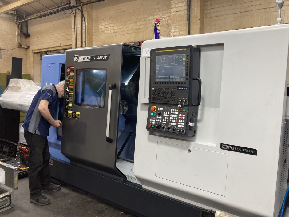 TT1800SY Twin Turret Horizontal CNC Lathe at Standish Engineering