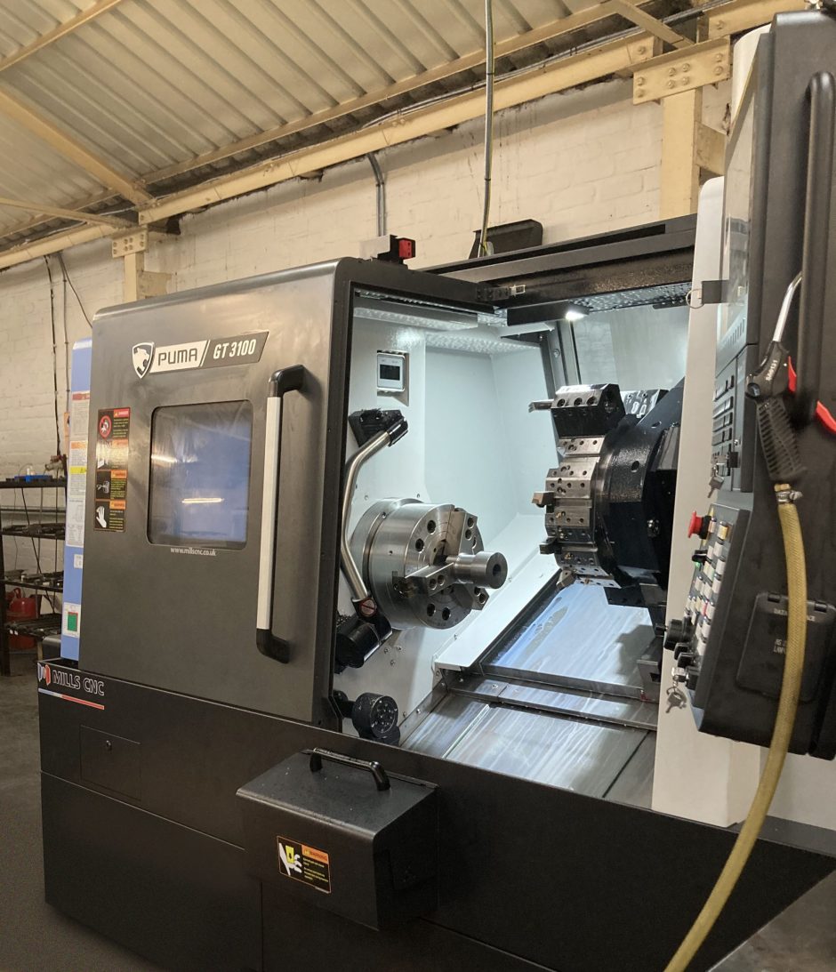 DN Solutions’ Puma GT 3100 two-axis, box guideway lathe